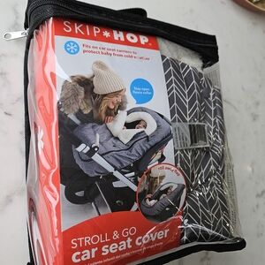 Skip Hop Gray Stroll & Go Car Seat Cover
